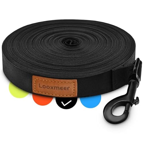 Schleppleine für Hunde, 3m 5m 7m 10m 15m 20m 25m 30m Schleppleine mit Robusterem Karabiner, Hundeleine für Große bis Kleine Hunde, Laufleine für Spaziergang, Übungsleine, Reißfeste Trainingsleine