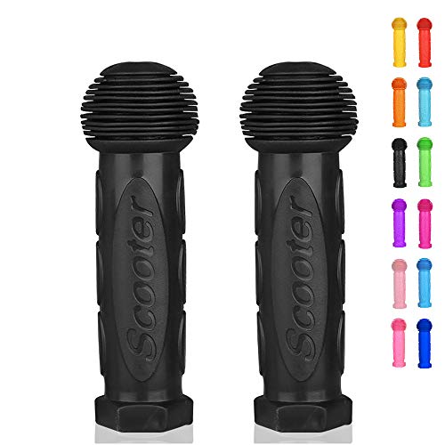 OTFAITP Roller Griff Lenker 1-Paar Fahrrad Griff Fit für 2-3-4 Räder Kid Kick Roller,Kinder Fahrrad,Drifting Roller,Schaukel Roller (Schwarz)