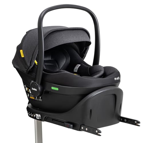 Jovikids Babyschale, Stufenlos verstellbare Liegeposition, Gruppe 0/0+ (40-87 cm) Baby Autositz mit Sonnendach, 3-Punkt-Sicherheitsgurt Seitenschutz