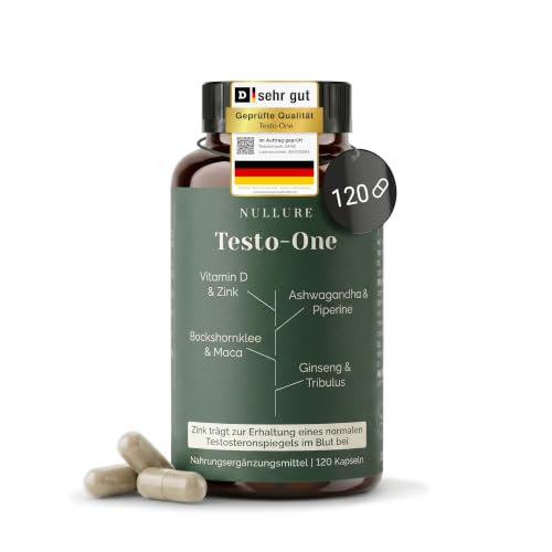 Testo-One Testosteron¹ Kapseln | Nullure | 120 Kapseln (2 Monate)
