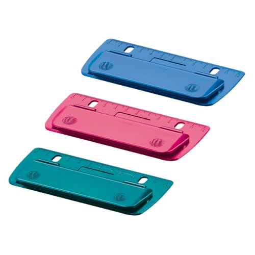 Herlitz 50015832 Mini-Taschenlocher zum Einheften und für unterwegs (blau) (farbig sortiert)