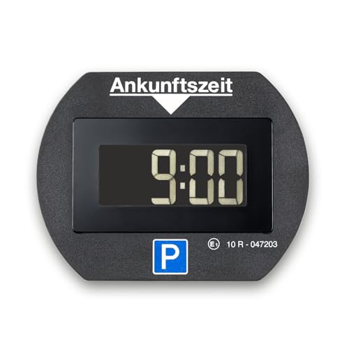 Needit elektronische Parkscheibe Park Lite I automatische Parkscheibe elektrisch mit Zulassung vom Kraftfahrt-Bundesamt I Digitale Parkuhr mit 2 Displays & vielen Funktionen, langlebig & zuverlässig