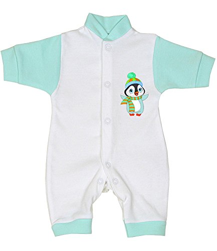 BabyPrem Baby Frühchen Kleidung Strampler Overall Mädchen Jungen 32-44cm PINGUIN P2