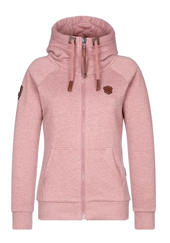 Naketano Damen Sweatjacke, schmutzmuschi pink-melange, S
