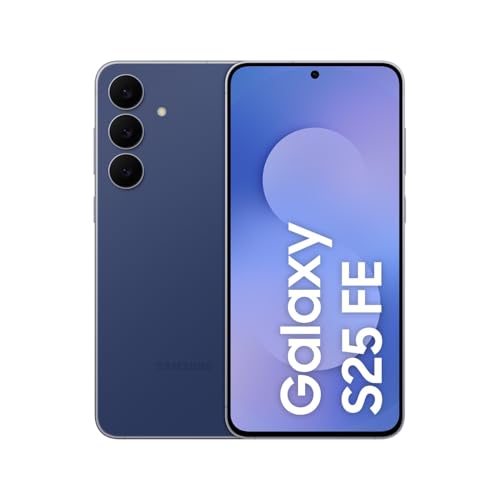 Samsung Galaxy S25 FE mit Galaxy AI, Handy mit Android, 6,7 Zoll FHD-Display, 50 MP Kamera, 256 GB Speicher, 8 GB RAM, 4.900 mAh Akku, Navy, 3 Jahre Herstellergarantie [Exklusiv auf Amazon]
