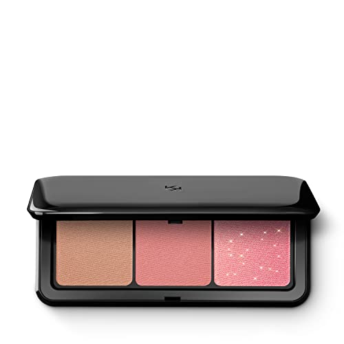 KIKO Milano Multi Finish Trio Blush & Bronzer Palette 02 | Gesichtspalette Mit 1 Bronzer Und 2 Rouges Mit Mattem Und Metallischem Finish