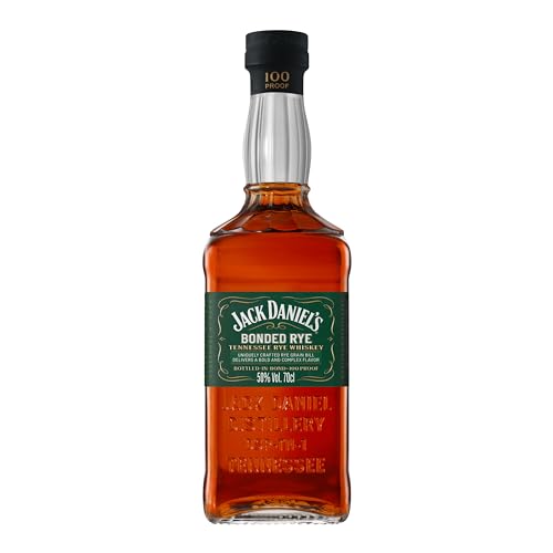 Jack Daniel's Bonded Rye - Tennessee Whiskey - Super Premium - Geschenkempfehlung- Komplexer Geschmack mit Noten von Trockenfrüchten, Toffee und Karamell-0.7L/50% Vol.