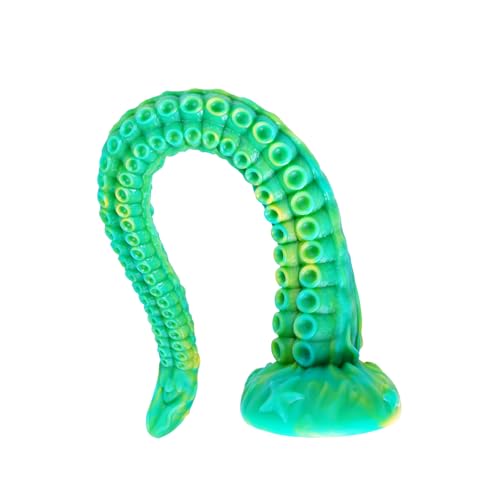 35 cm langer weicher Silikondildo mit Saugnapf, dünnem Tentakel-Monsterdildo-Analplug, geeignet für Prostata-Massage, Analtraining, ideal für Frauen, Männer und Paarspiele, extra dünner Analplug