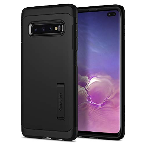 Spigen Tough Armor Hülle Kompatibel mit Samsung Galaxy S10 Plus -Schwarz
