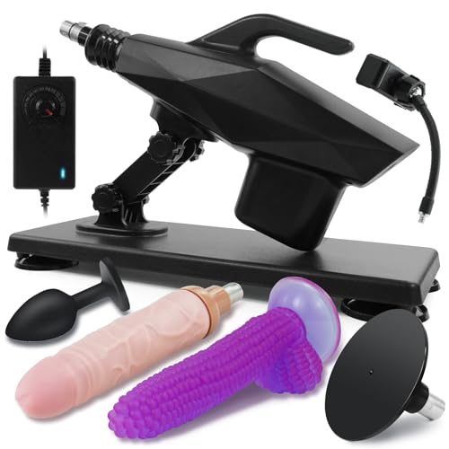 Fickmaschine Sexmaschine für die frau männer Sex Sexspielzeug mit Dildo Set, Automatische Fickle Maschine mit Saugnapfadapter, Dildo Maschine Sexspielzeug für Paare mit 3 Zubehör