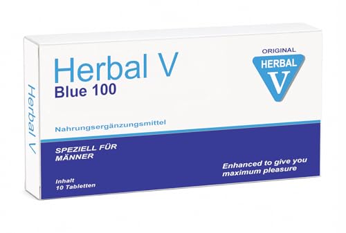 Herbal Blue 100 - für erwachsene Männer - stark & hochdosiert - 10 Tabletten im Blister