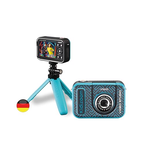 VTech Kidizoom Video Studio HD blau – Kinderkamera mit Greenscreen
