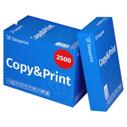 Easyprint Druckerpapier Kopierpapier 2500 Blatt 5 x 500 A4 Premium Hochweiß CIE 160 PEFC zertifiziert