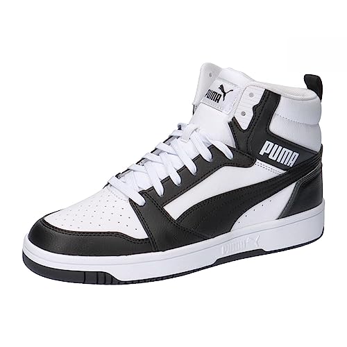 PUMA Unisex Rebound V6 Turnschuhe, Puma White Puma Black Shadow Gray Puma White, 42 EU