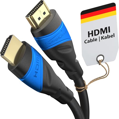 KabelDirekt – 8K & 4K HDMI Kabel – 5m – Entwickelt in Deutschland – Für jedes HDMI-Kabel Setup (10K, 8K@60Hz & 4K@120Hz, High Speed HDMI mit Ethernet, Blu-ray, PS5, Xbox Series, Switch)