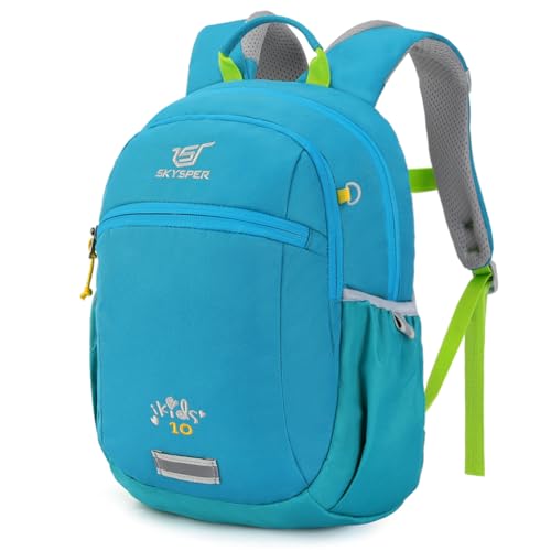 SKYSPER Kinderrucksack 10L Wanderrucksack mit Brustgurt Jungen & Mädchen, komfortabler Tagesrucksack Reiserucksack Kinder