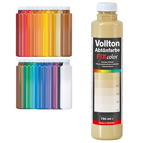 Decotric Decolor Bunte Wandfarbe Elfenbein - 750 ml I Dispersionsfarbe für dekorative Anstriche und wasserbasierten Materialien I Hohe Farbkraft & Ergiebigkeit