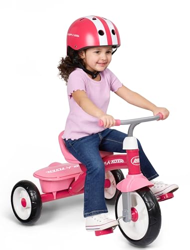 Radio Flyer Pinkfarbenes Dreirad, Dreirad für Kleinkinder im Freien, Alter 2,5 bis 5 Jahre (exklusiv bei Amazon)