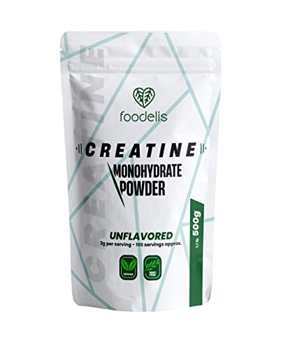 Creatin Monohydrat Pulver 500g | 100% kreatin monohydrat pulver in Mikronisiert | Geschmacklos | Inklusive Spender | Optimale Löslichkeit | Vegan | Gmo Free