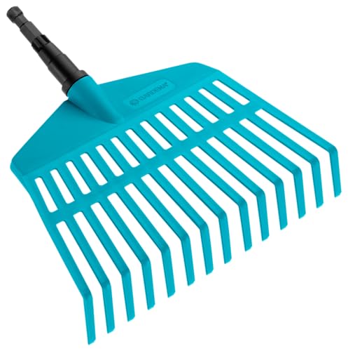 Gardena Combisystem-Rechenbesen: Der Leichte Und Handliche Rechen Für Kleine Gartenflächen, Hochwertige Kunststoffzinken, Breite 27 cm, Passend Zu Allen Cs-Stielen (3105-20)