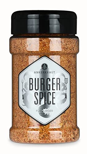 Ankerkraut Burger Spice Gewürzsalz, 230 g im Streuer, Hamburger und Cheeseburger Gewürz für Fleisch, Gewürzsalz für Buletten