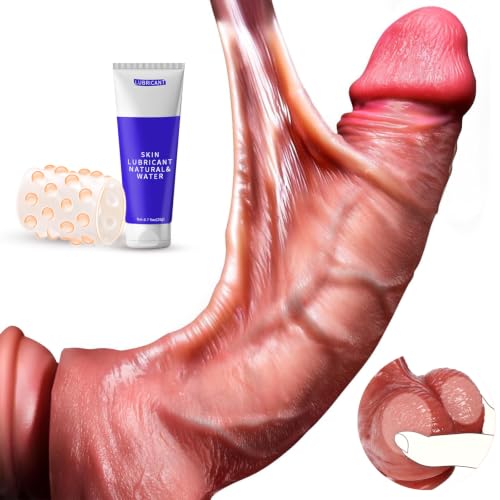 PRONFANS 22 * 4cm Realistischer Dildo Klassische Dildos Sex Spielzeug für die Frau Männer Paare Solo Mit gleitender Haut Starkem Saugnapf Sexspielzeug Analdildo Penis Dildos aus Weichem Silikon