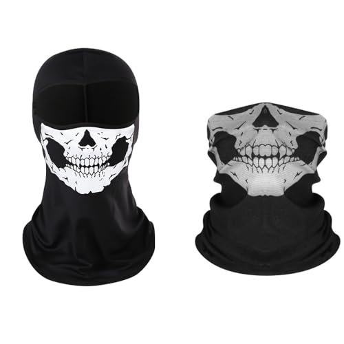 GhostMaske, Motorrad Totenkopf Tuch, Chädel Multifunktionstuch Balaclava