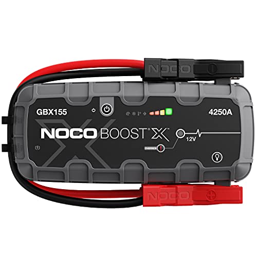 NOCO Boost X GBX155: 4250A UltraSafe Starthilfe Powerbank – 12V Lithium-Starthilfegerät & Starterkabel – Tragbarer Booster für Benziner bis 10,0L & Diesel bis 8,0L