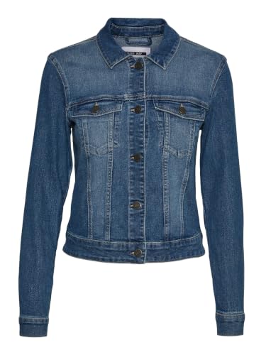 NOISY MAY NMDebra Denim Jacket Frauen Jeansjacke blau L