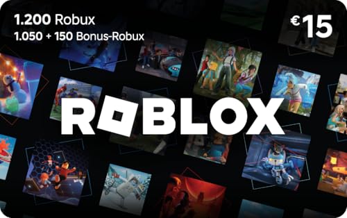 Digitale Roblox-Geschenkkarte – 1.200 Robux [enthält exklusiven virtuellen Artikel] [Online-Spielcode]