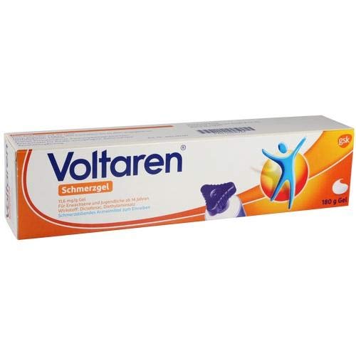 Voltaren Schmerzgel mit blauem Komfort-Drehverschluß 180g