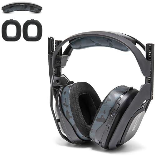 WC Mod Kit A50 – Kühlgel-Ohrpolster + Kopfbügelersatz für Astro A50 Gen 4, Gen 5 und A50X von Wicked Cushions | Verbesserter Komfort, Kühlung und Haltbarkeit | Black Camo
