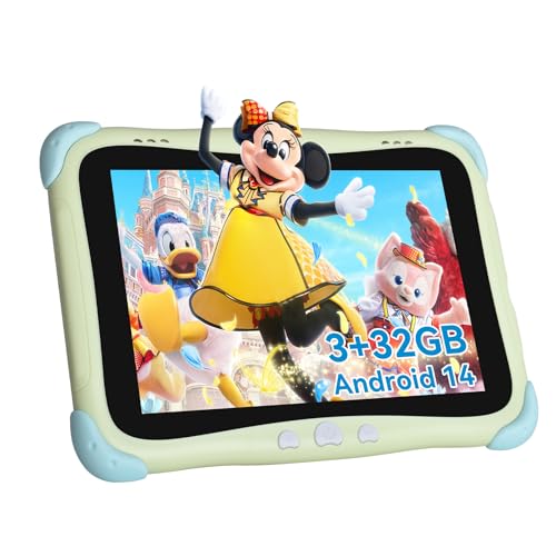 BWJBSW Kinder Tablet, 8-Zoll-Tablet Kinder, 4-Kern-Prozessor Kids Table, 32ROM, Android 14