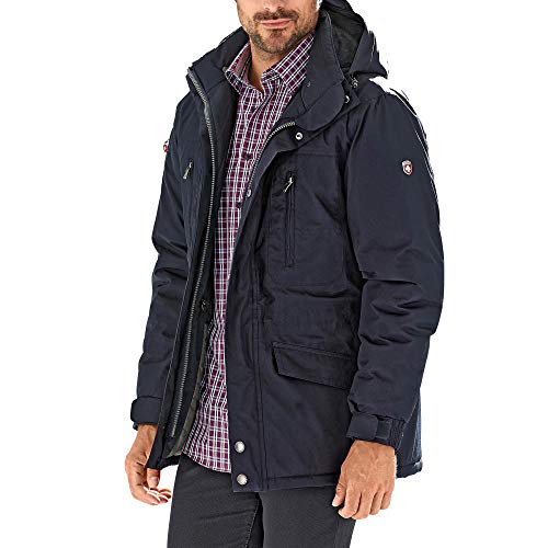 Wellensteyn Herren Jacke Golfjacke - Winter GJW - 44 - DB, Einfarbig, Gr. Medium, Blau (Dunkelblau Db)