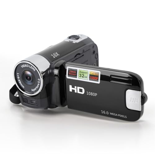 Dpofirs 4K 48MP Videokamera für Kinder, 16X Zoom