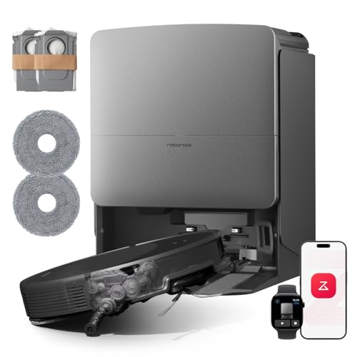 roborock Saros 20 Set Saugroboter mit Wischfunktion&angebbarem Wischmopp