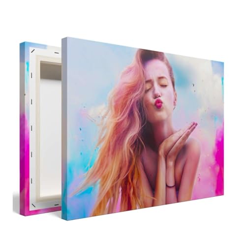 PICANOVA – Ihr Foto auf Leinwand 40x30 cm – Premium Fotoleinwand – Ihr Eigenes Bild auf Leinwand als Personalisierte Wanddeko – Wandbild mit Wunschmotiv – Leinwandbild Auf 2 cm Holz–Keilrahmen