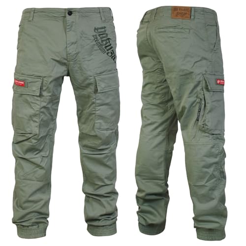 Yakuza Premium Herren Cargo Pants Hose 3854 Oliv 3XL