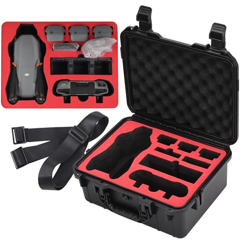 Miieomi Professioneller Koffer für DJI Air 3S Fly More Combo Wasserdicht Tasche Koffer Case für Air 3S Zubehör Kompatibel mit DJI RC-N3/RC 2 Controller, Propeller, Akku und Drohne Zubehör