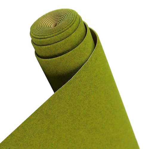 Evemodel 200 * 40 cm Modelleisenbahnrasen Rasenmatte Grasmatte Landschaftsbau Farblich Sortiert Wiesen Matte Minigarten Bonsai Dekor (Grün Gelb)