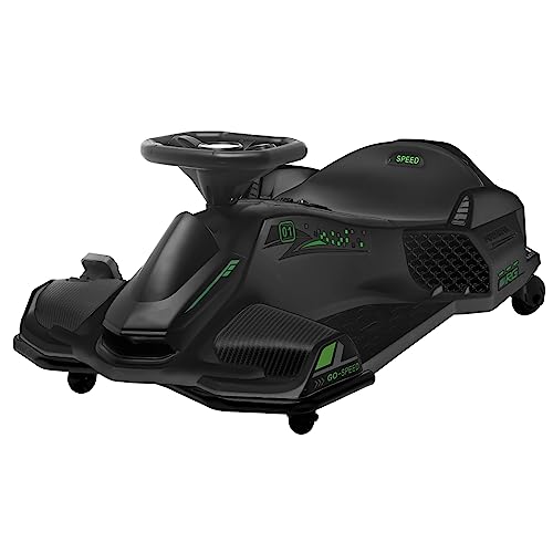 Garvee Kinder Elektro Gokart, 24v Drift Kart Mit Driftmodus, Mit Musik, Led-Licht Vorne Und Hinten, Alarm Bei Niedrigem Ladestand Kinderfahrzeug Für Kinder