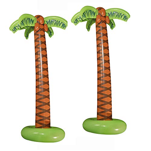 W WIDMANN MILANO Party Fashion - Aufblasbare Palmen 2er Set