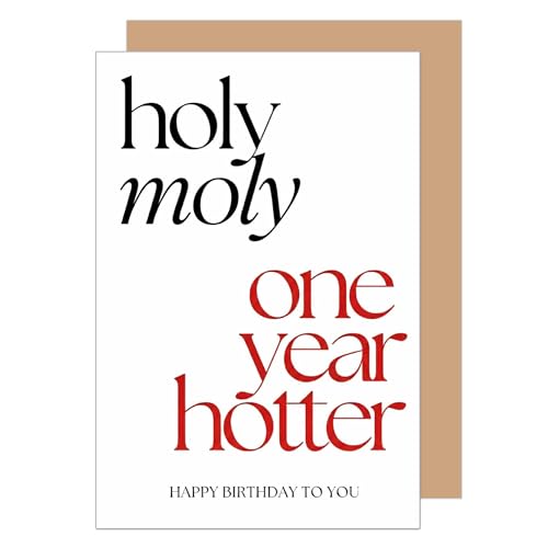 Edition Seidel Premium Glückwunschkarte zum Geburtstag mit Umschlag. Grußkarte Karte Geburtstagskarte Spruch Englisch für Mann Frau Partner Freundin Freund Liebe Humor (G3911 SW026)