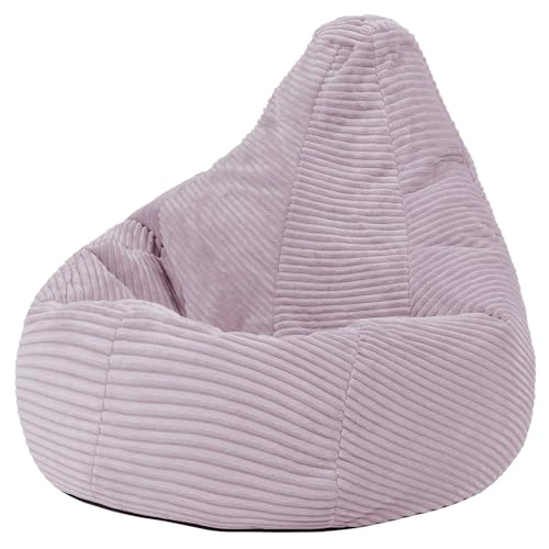 Icon Dalton Cord Sitzsack Kinder mit Füllung, Lila