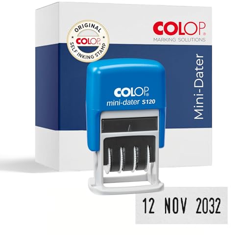 Colop 1452000200 Datumstempel MiniDater S 120 19 x 4 mm Kissen schwarz