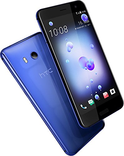 HTC U11 Smartphone (13,97cm (5,5 Zoll), 16 MP Frontkamera, 64GB Speicher, Android) Sapphire Blue, mit Alexa-Integration