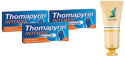 Thomapyrin INTENSIV 3 x 20 Stück Sparset inkl. einer hochwertigen Handcreme Marke Faar-Apo