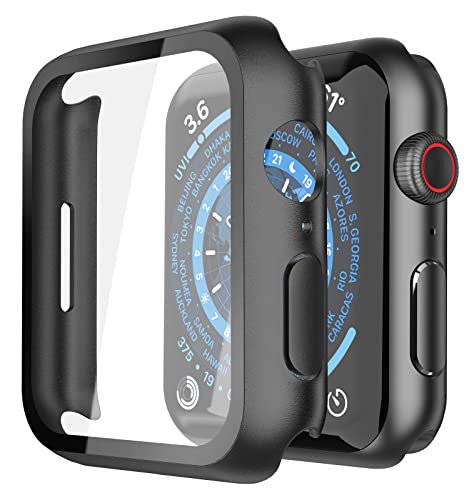 Misxi Schutzhülle mit Displayschutz für 45mm Apple Watch Series 9/8/7