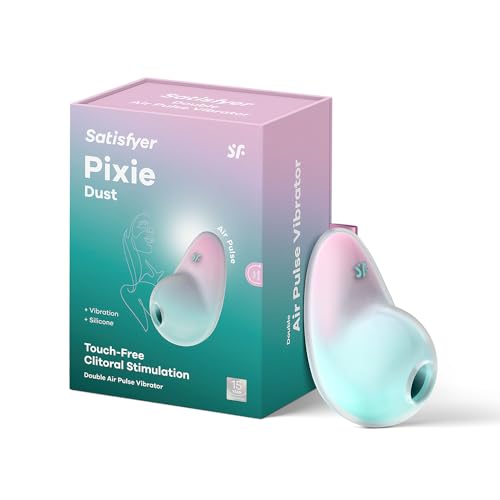 Satisfyer Pixie Dust | 9 cm | Air Pulse Technology | Klitorisstimulation | 2 separat steuerbare Motoren | 11 Druckwellenmuster | 12 Vibrationsprogramme | Wasserdicht (IPX7), Farbe:mint