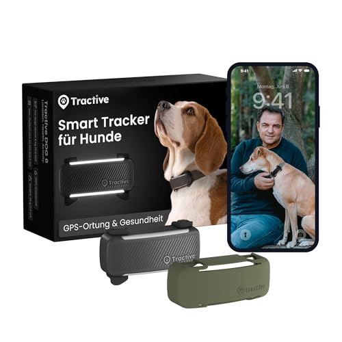 Tractive Smarter Hunde (Bundle (Schwarz))